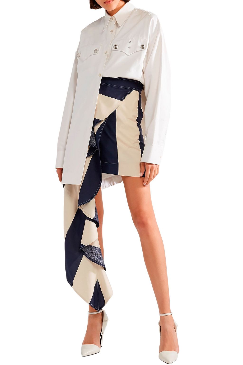CALVIN KLEIN 205W39NYC Oversized cotton-twill shirt