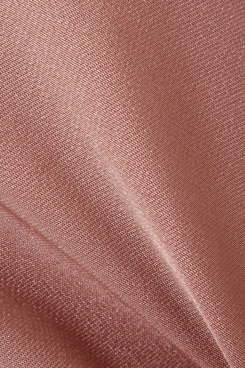BRUNELLO CUCINELLI Asymmetric satin midi skirt