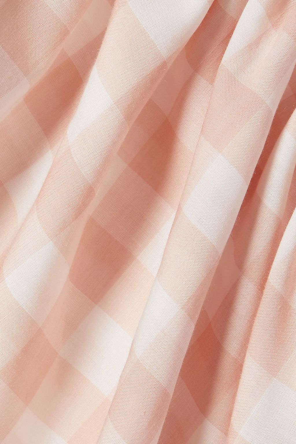 LOEWE Convertible cutout gingham Tencel and cotton-blend midi dress