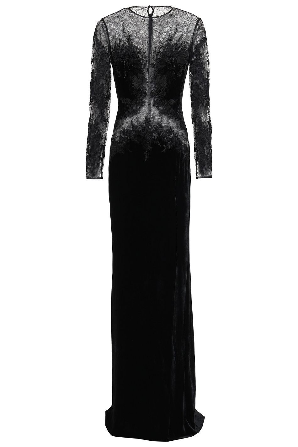 velvet one piece gown