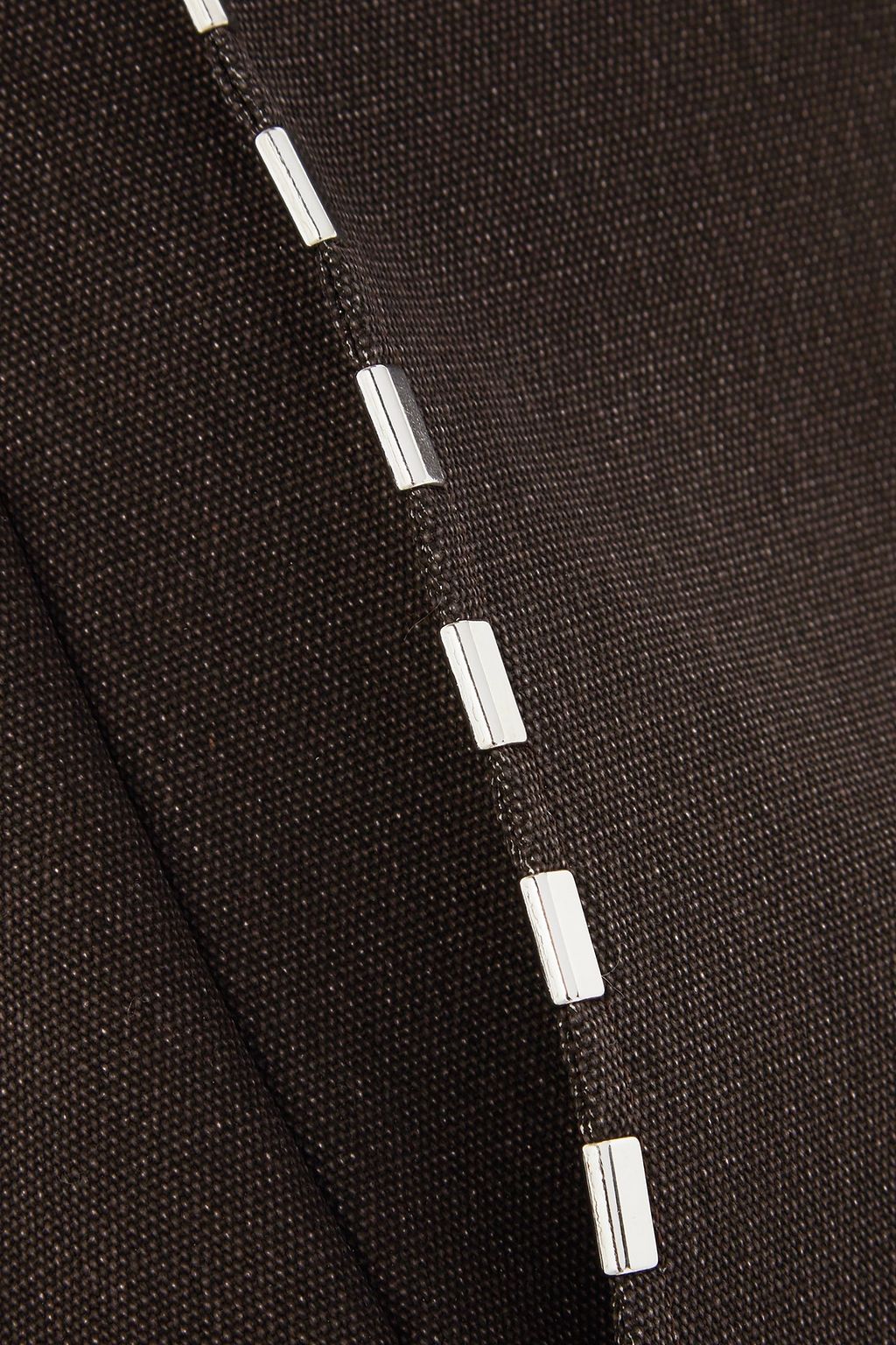 CHLOÉ Embellished cotton-canvas mini skirt
