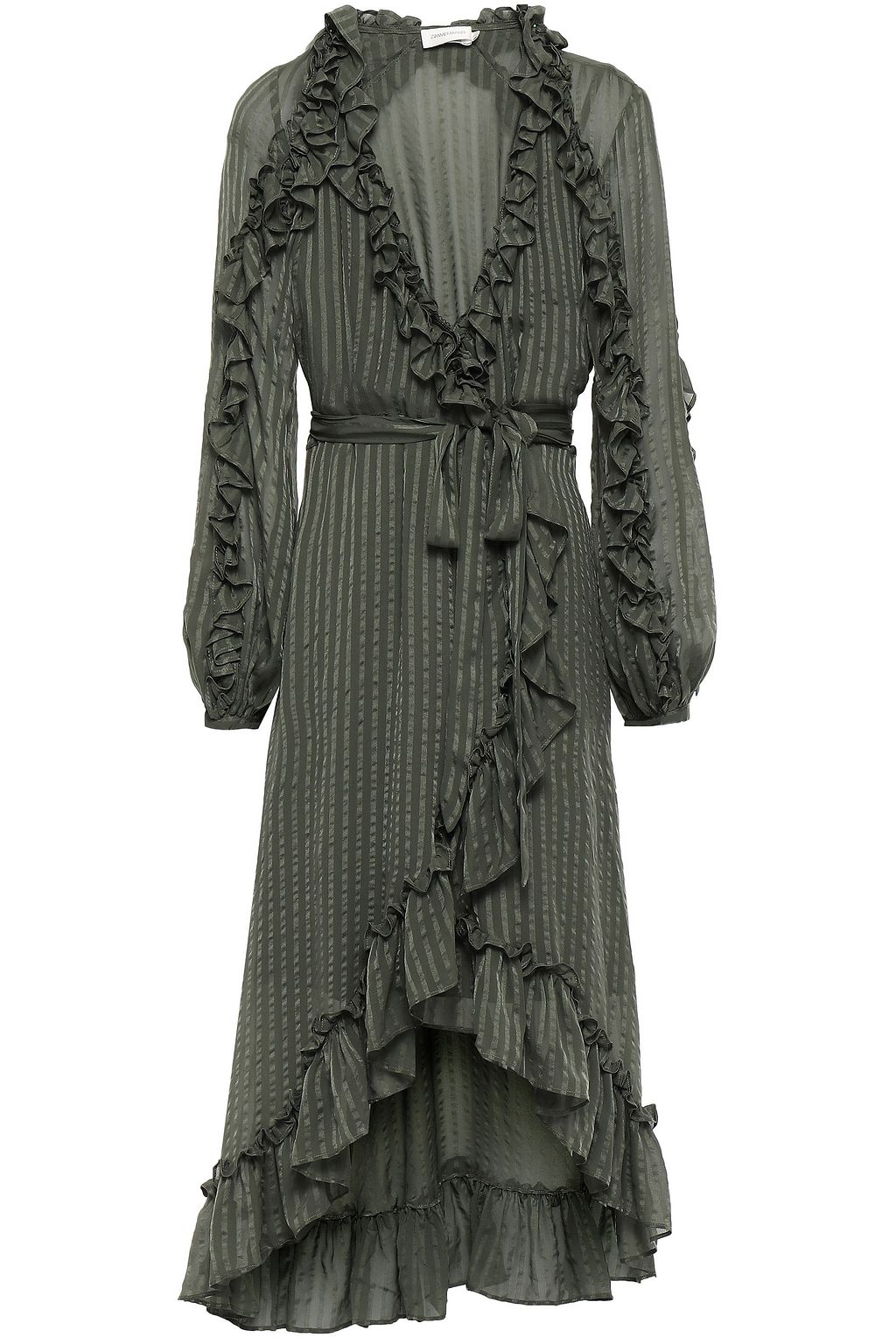 zimmermann cascade wrap dress