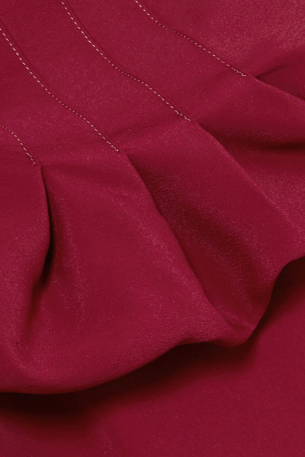MARNI Gathered crepe de chine maxi dress