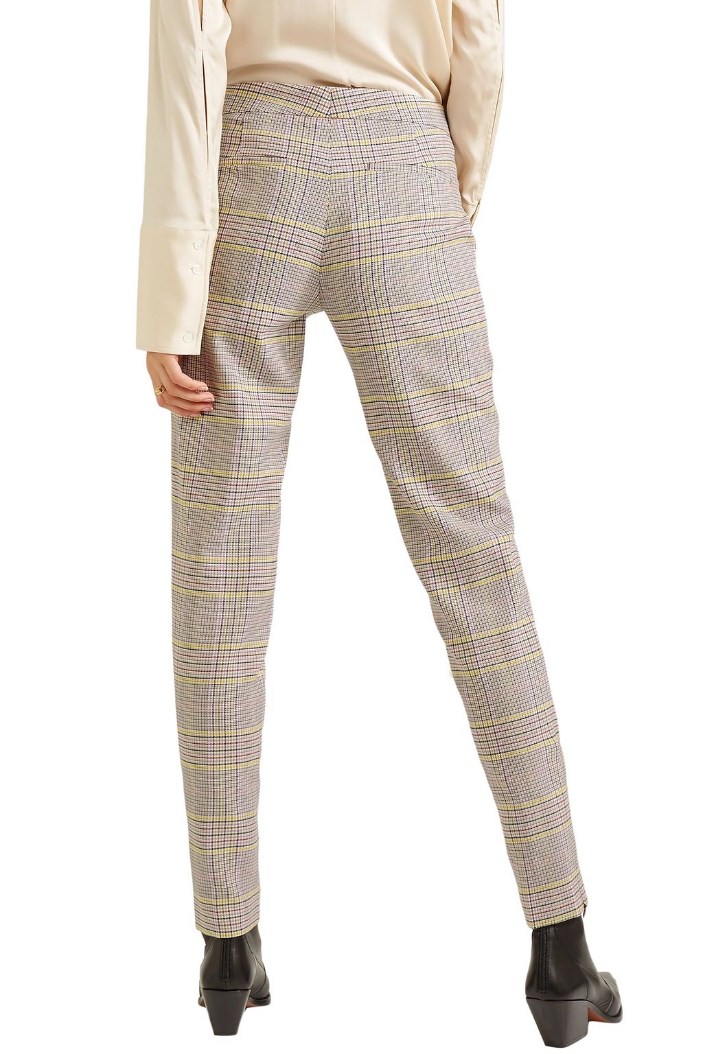 GABRIELA HEARST Lisa checked wool-blend slim-leg pants