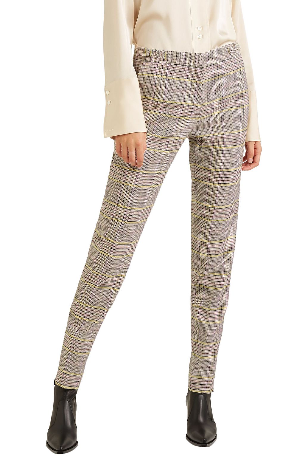 GABRIELA HEARST Lisa checked wool-blend slim-leg pants