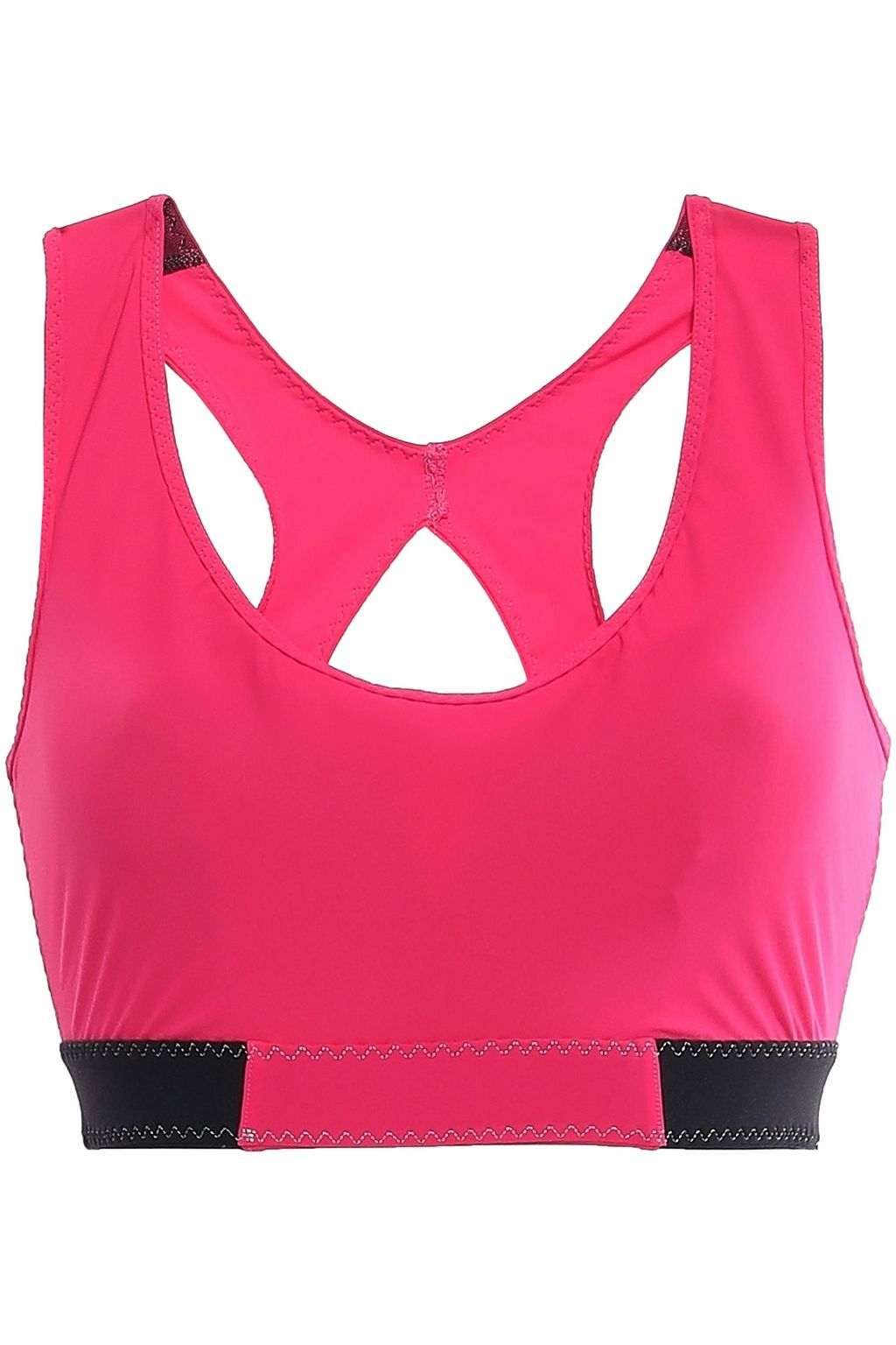 bright pink sports bra