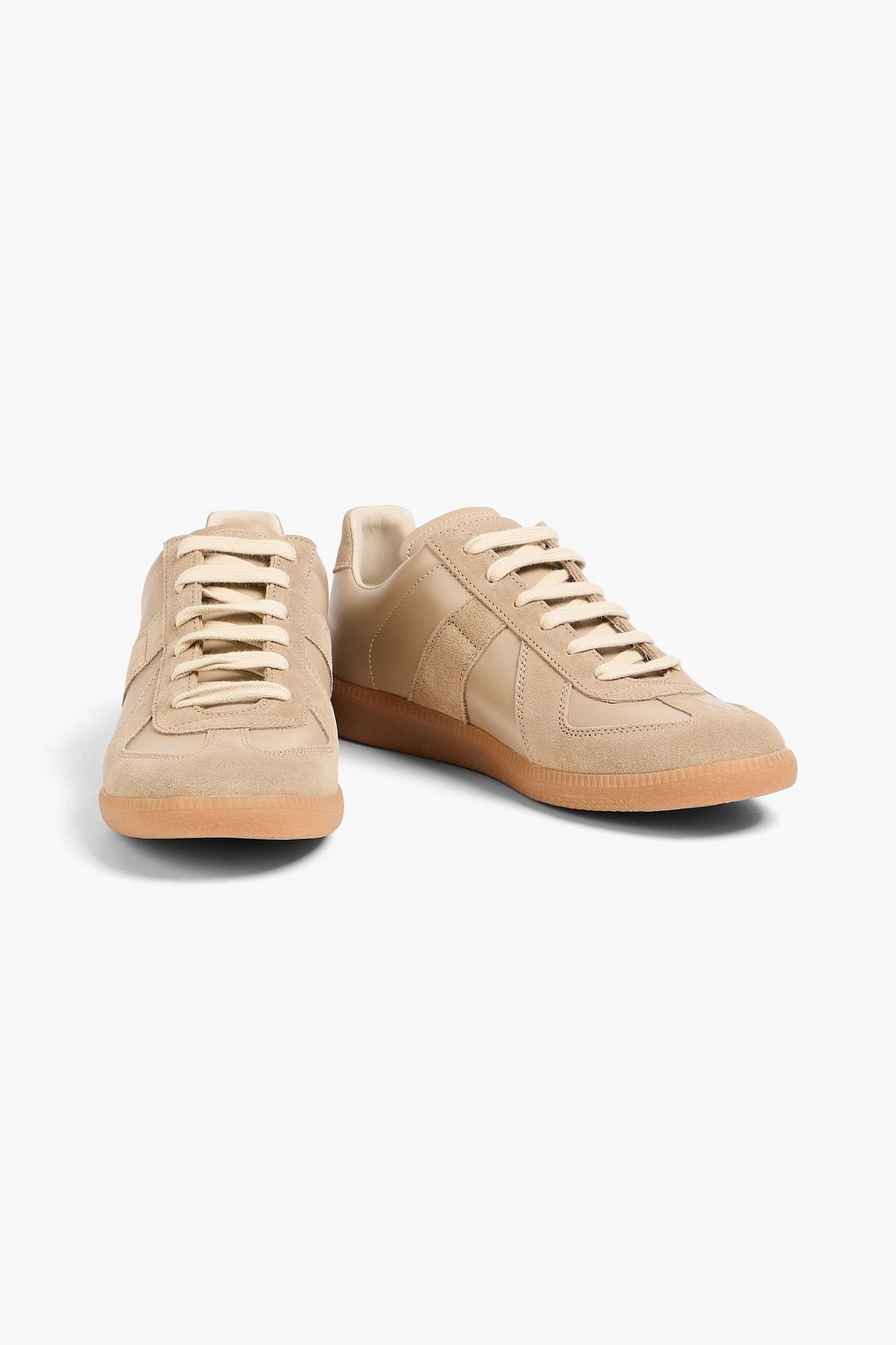 MAISON MARGIELA Replica leather and suede sneakers