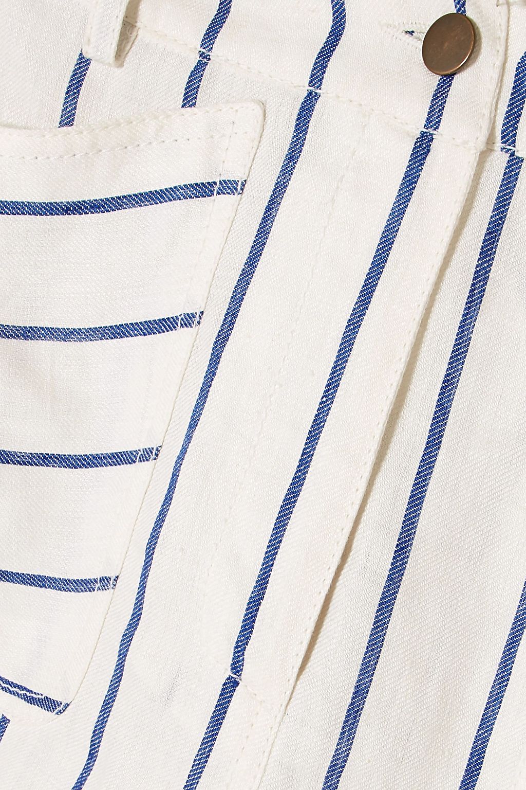 ROSIE ASSOULIN Striped linen flared pants
