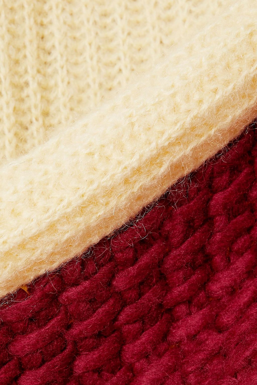CALVIN KLEIN 205W39NYC Oversized two-tone wool and mohair-blend sweater