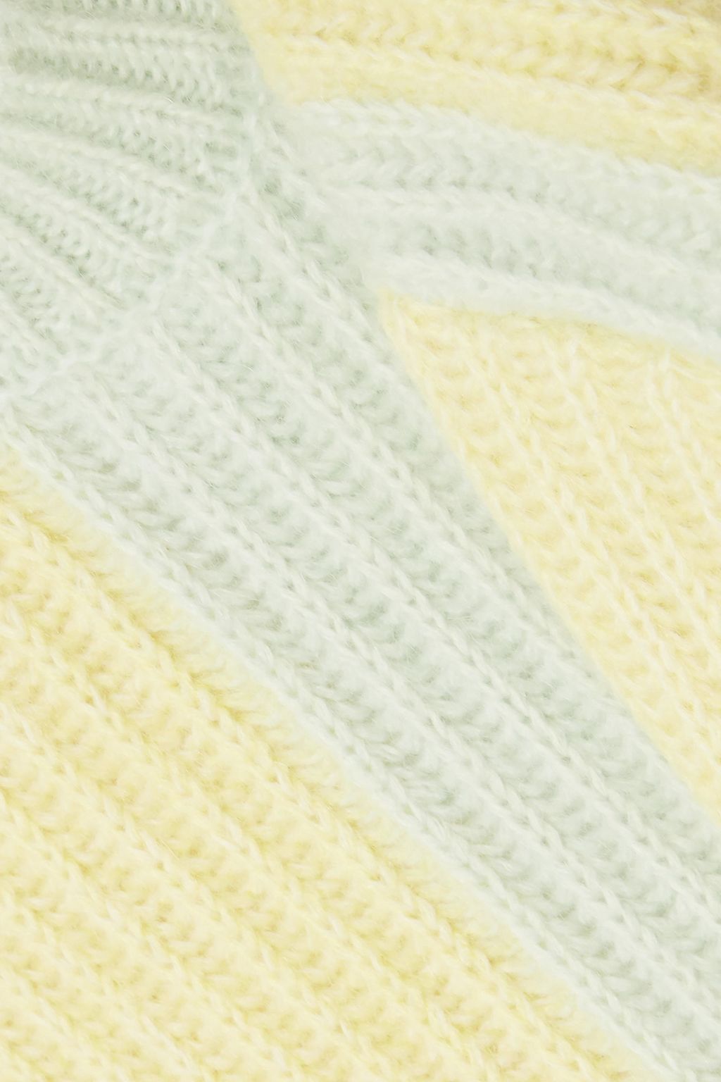 CALVIN KLEIN 205W39NYC Striped ribbed mohair-blend sweater