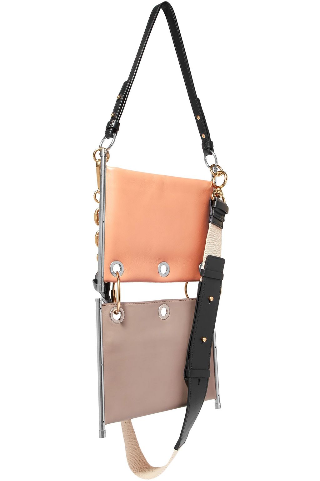 CHLOÉ Roy convertible two-tone suede shoulder bag