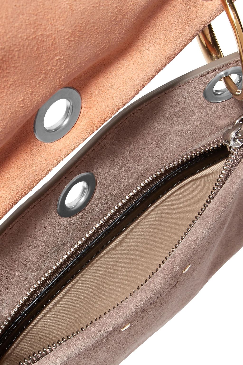 CHLOÉ Roy convertible two-tone suede shoulder bag