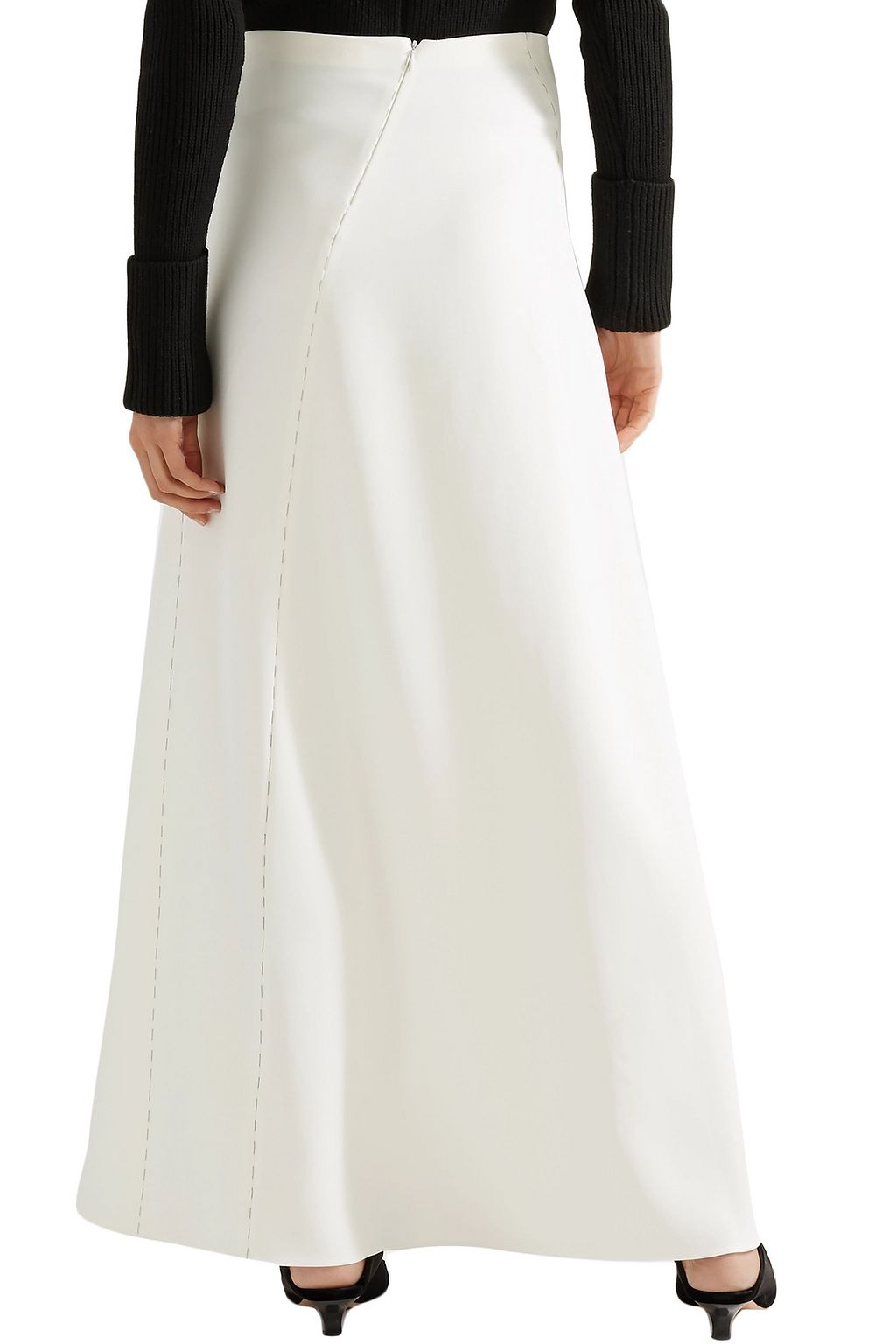 THE ROW Farrow paneled cady maxi skirt