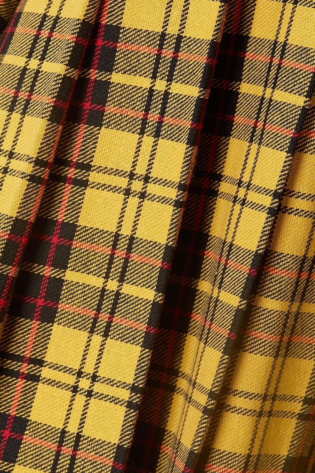 MATTHEW ADAMS DOLAN Oversized pleated checked cotton shirt