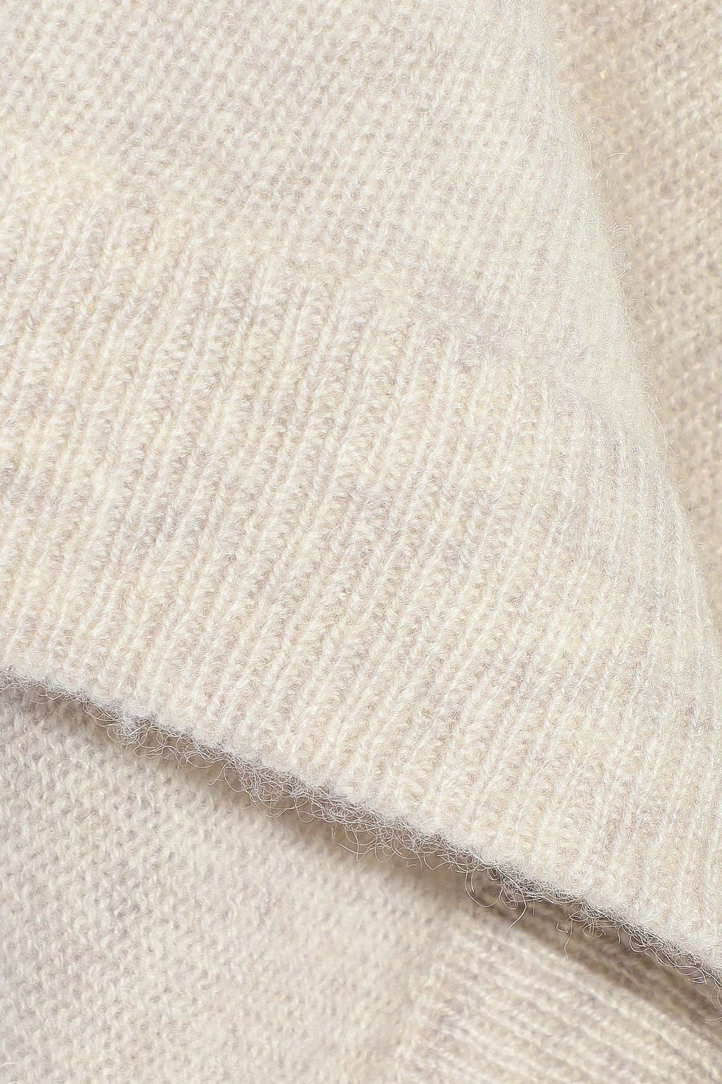 LE KASHA Prague belted brushed cashmere poncho