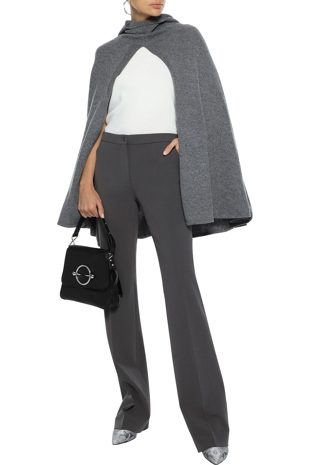 LE KASHA Madison split-front cashmere hooded cape