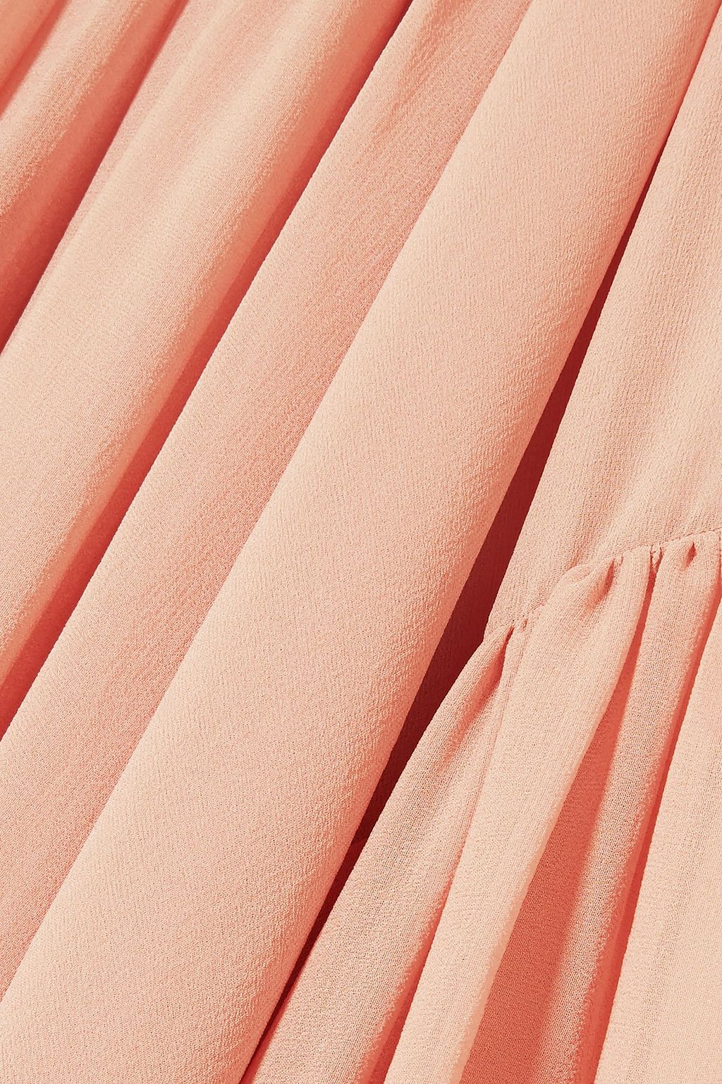 STELLA MCCARTNEY Tanya gathered silk-georgette blouse