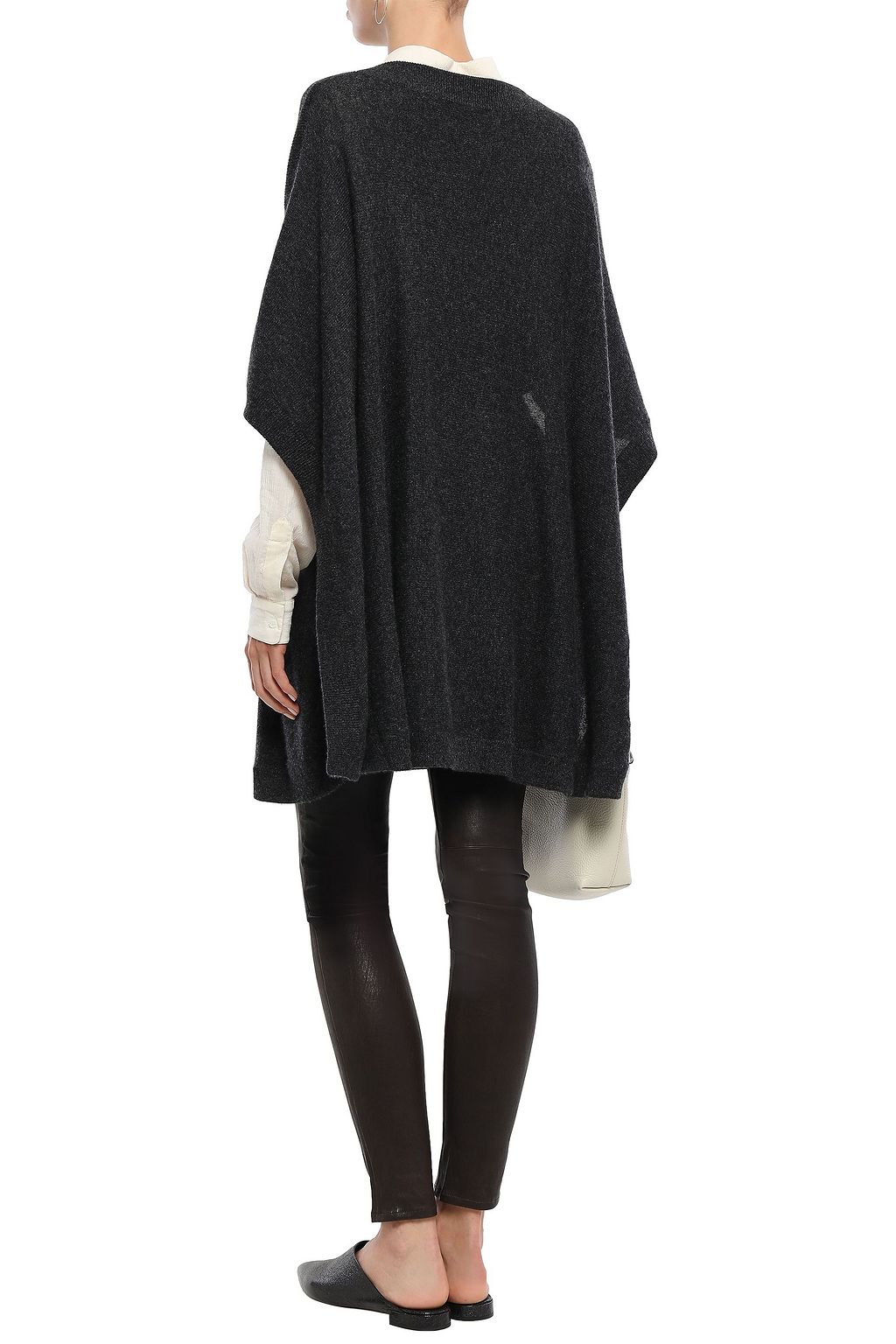 LE KASHA Prague belted cashmere poncho