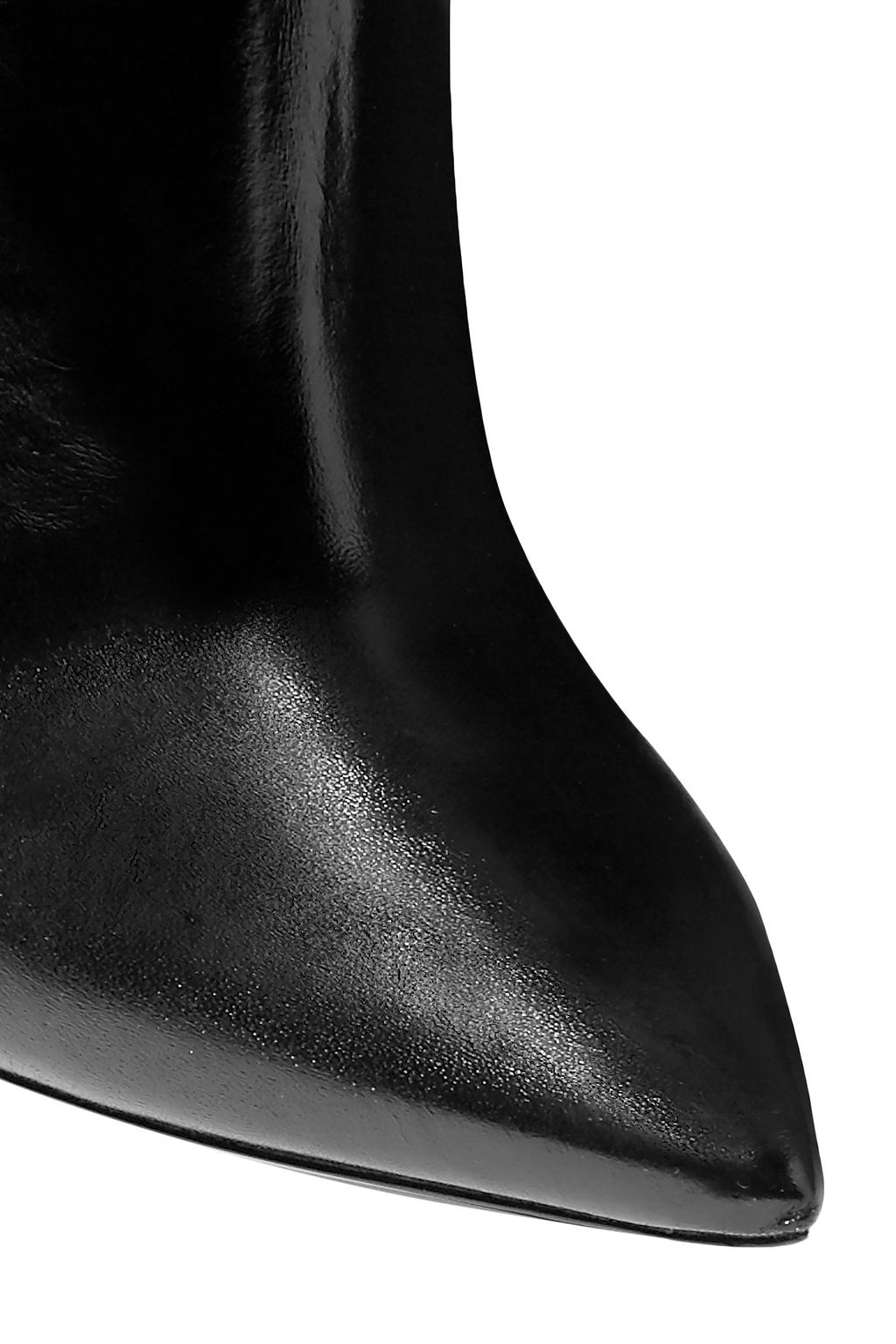 SAINT LAURENT Niki glossed-leather over-the-knee boots