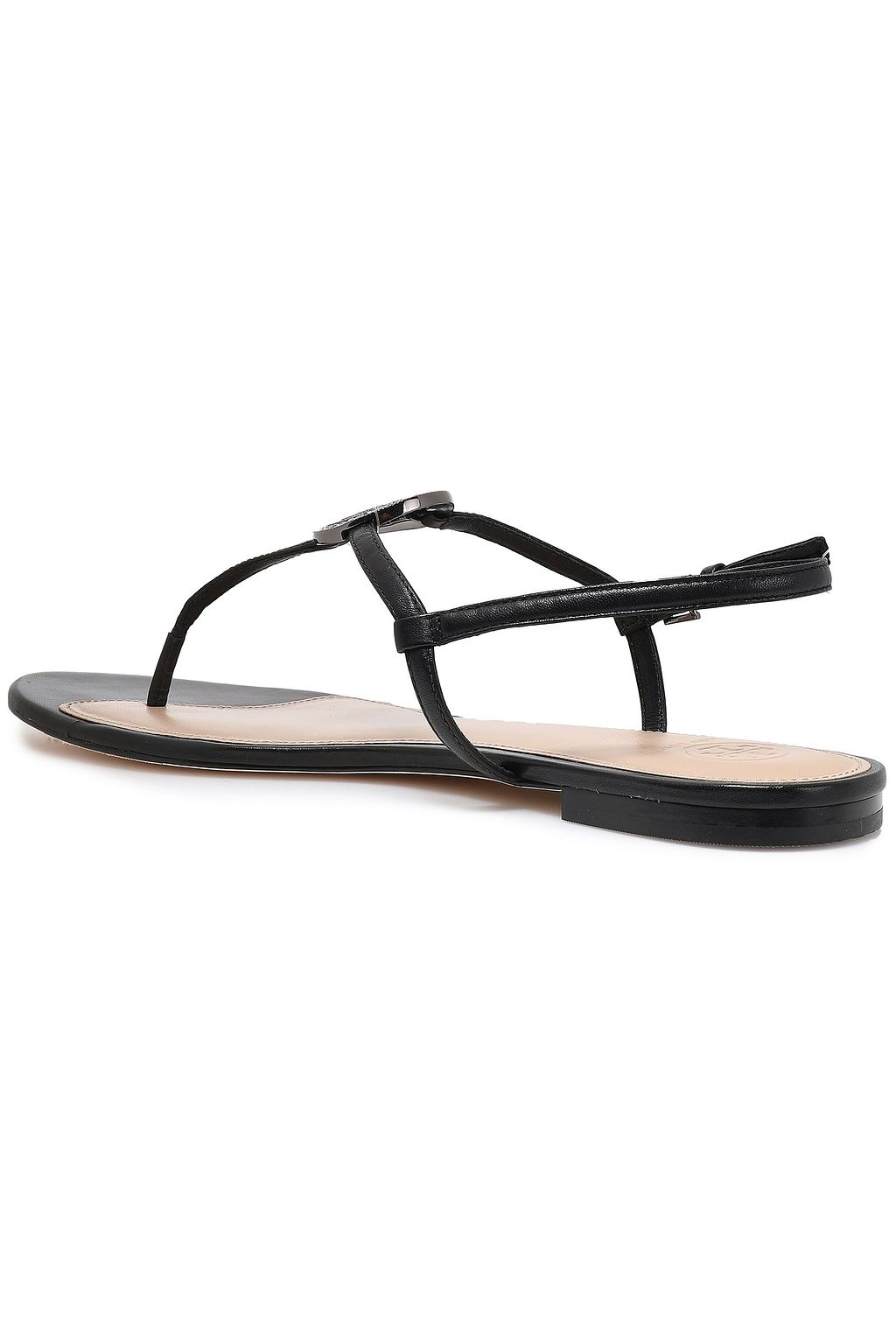TORY BURCH Crystal-embellished leather sandals