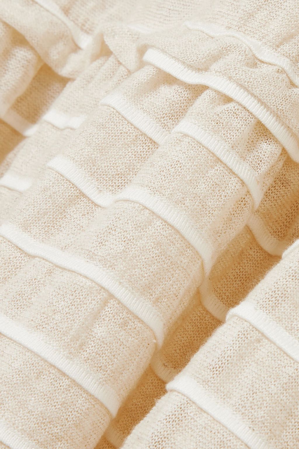 SONIA RYKIEL Metallic-paneled striped crinkled-jersey midi dress