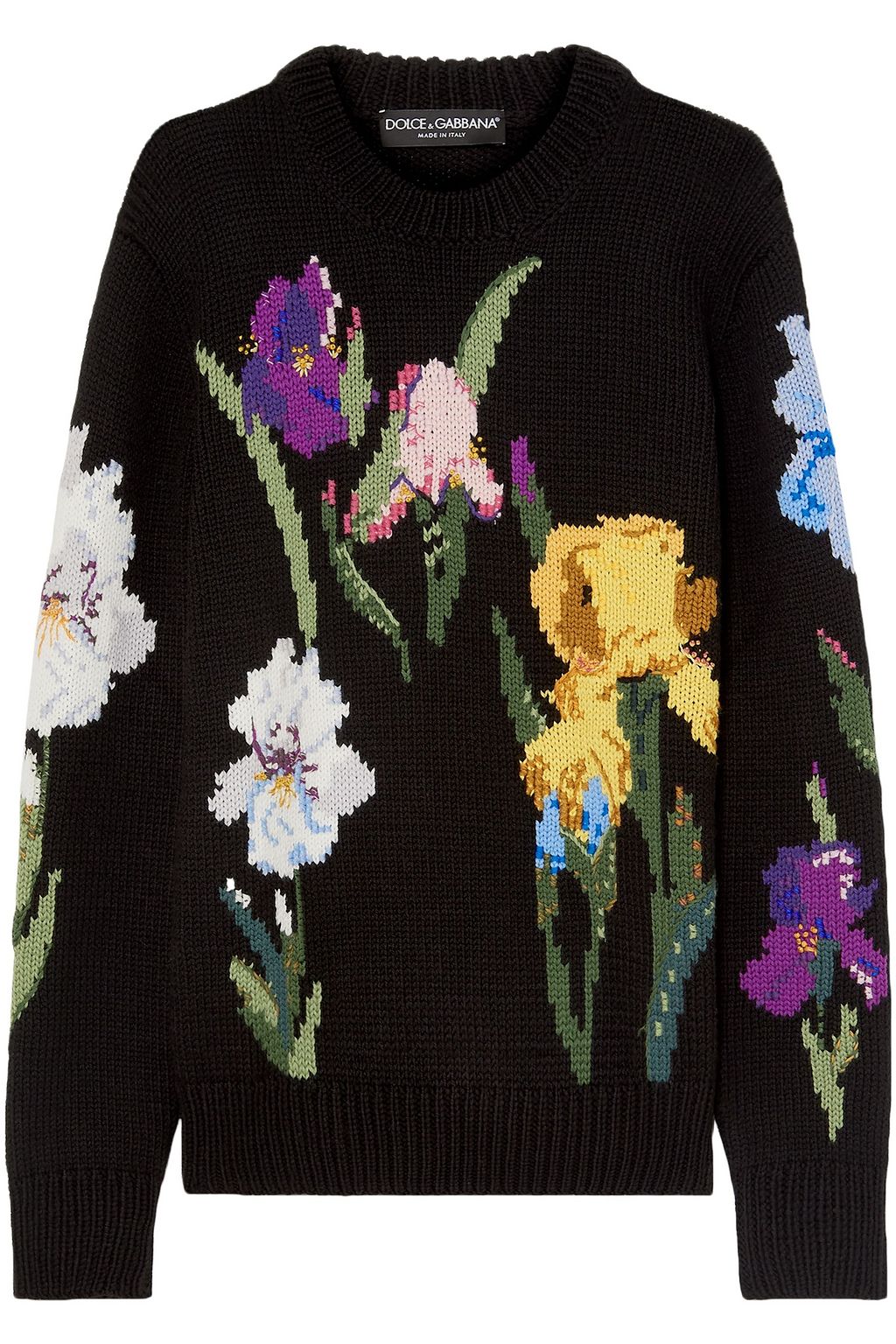 DOLCE & GABBANA Intarsia wool sweater | THE OUTNET