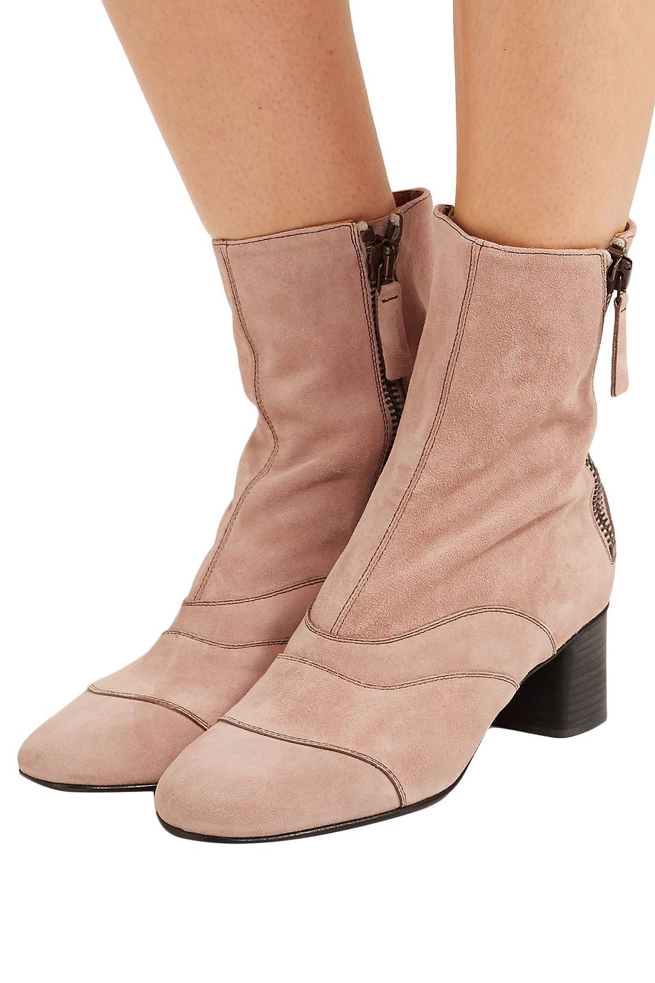 chloe suede ankle boots