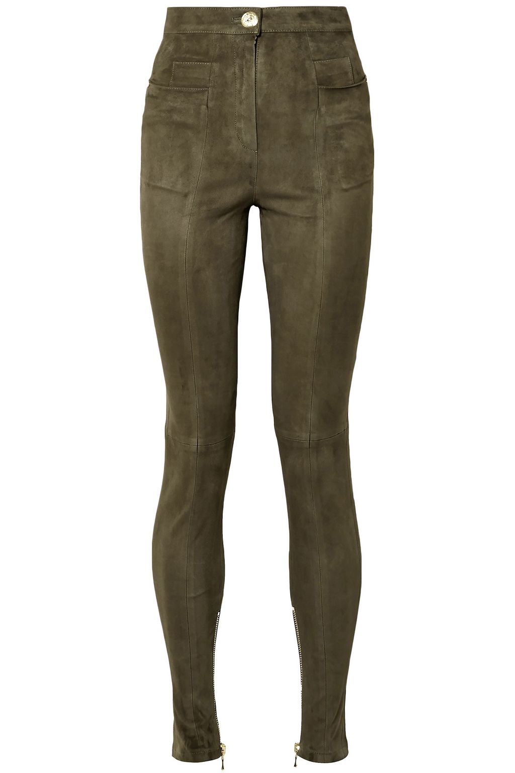 suede skinny pants