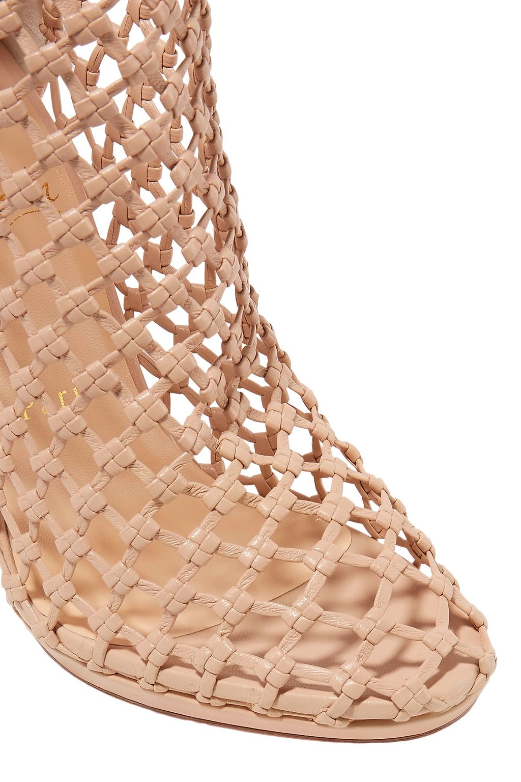 CHRISTIAN LOUBOUTIN Porligat 120 woven leather ankle boots
