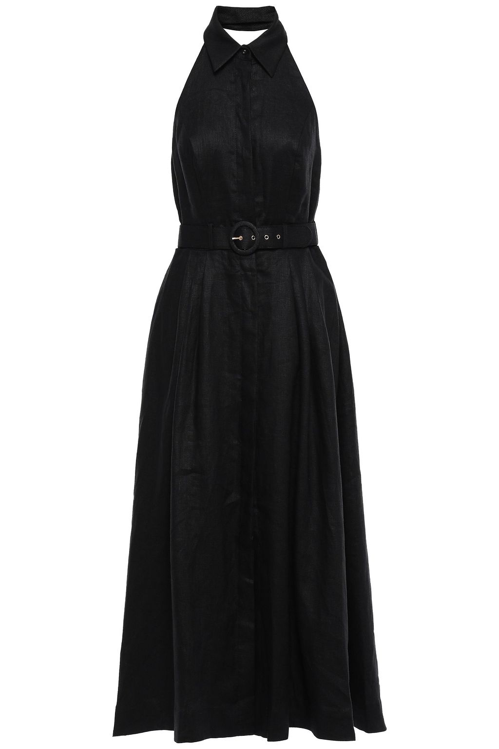zimmermann primrose linen halter dress