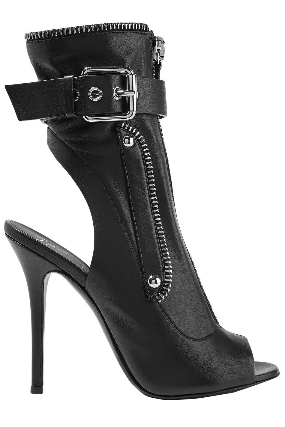 giuseppe zanotti leather ankle boots