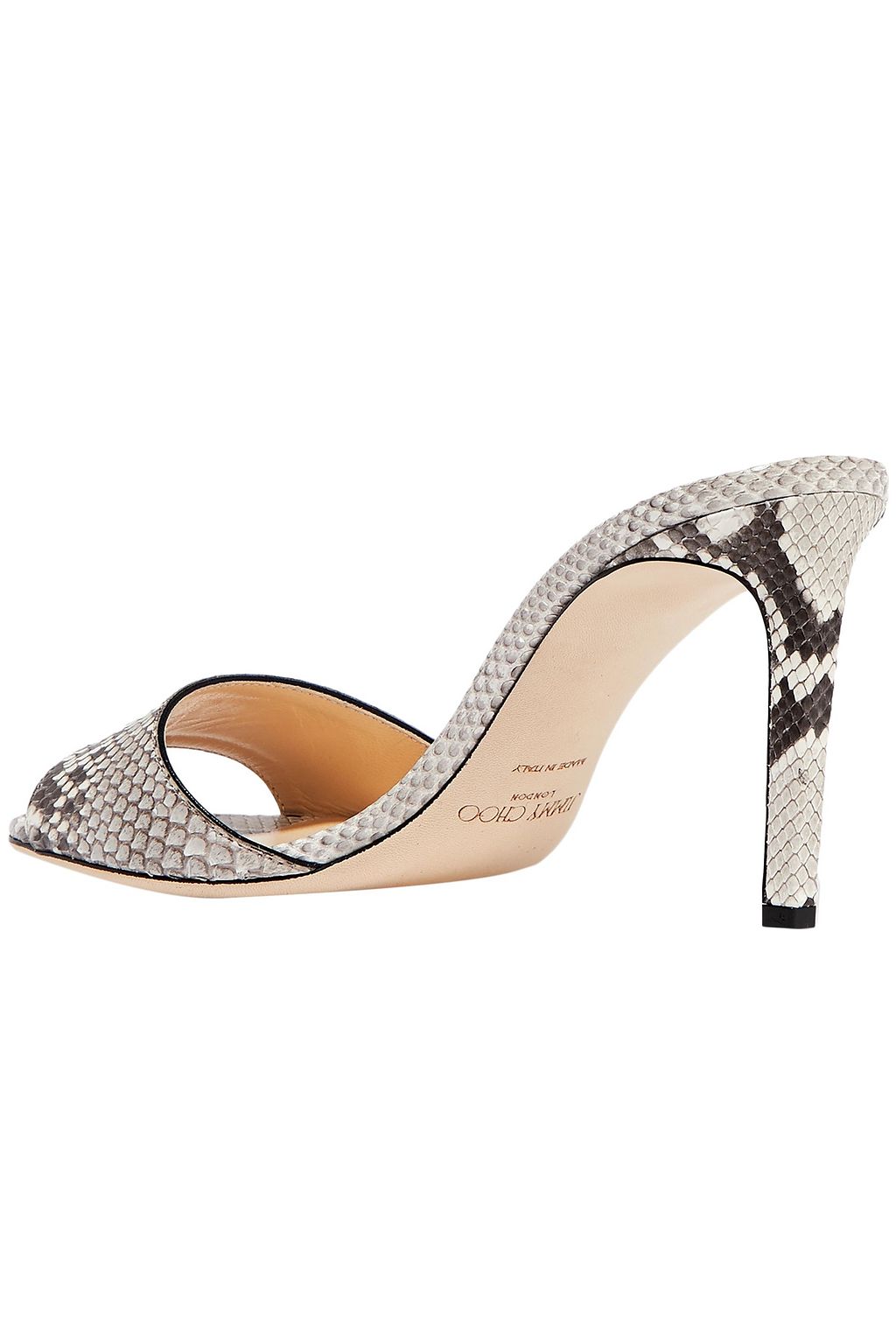 JIMMY CHOO Stacey 85 python mules
