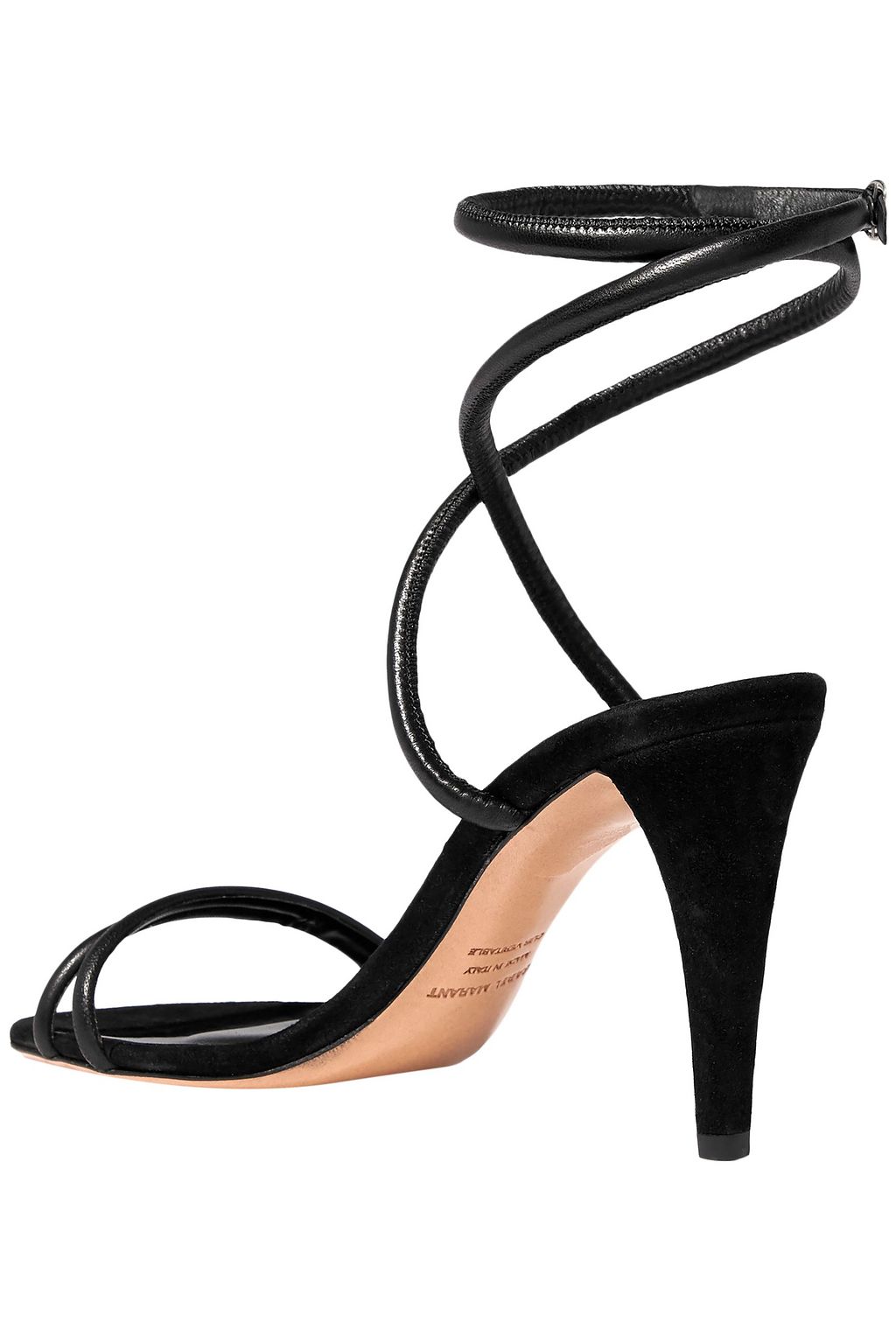ISABEL MARANT Abigua leather and suede sandals