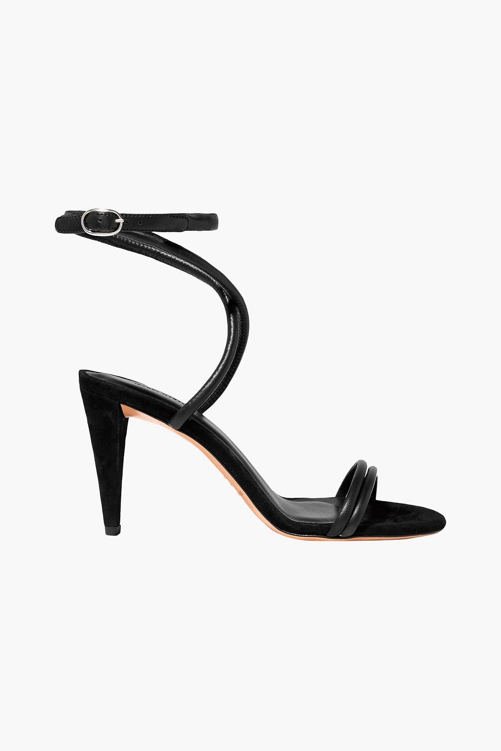 ISABEL MARANT Abigua leather and suede sandals | Sale up to 70% off ...