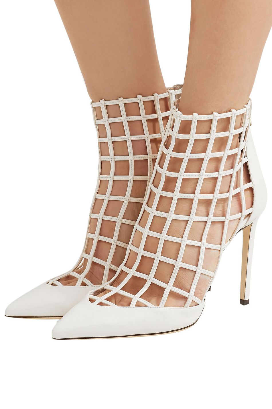jimmy choo caged booties