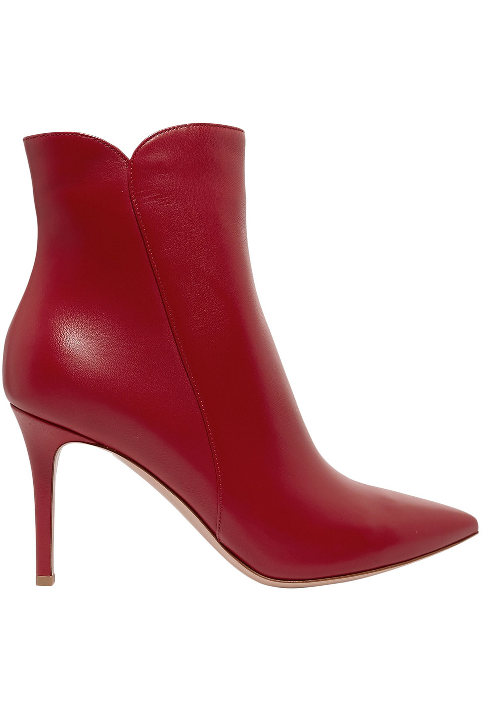 Gianvito Rossi Woman Leather Ankle Boots Red Size 40.5