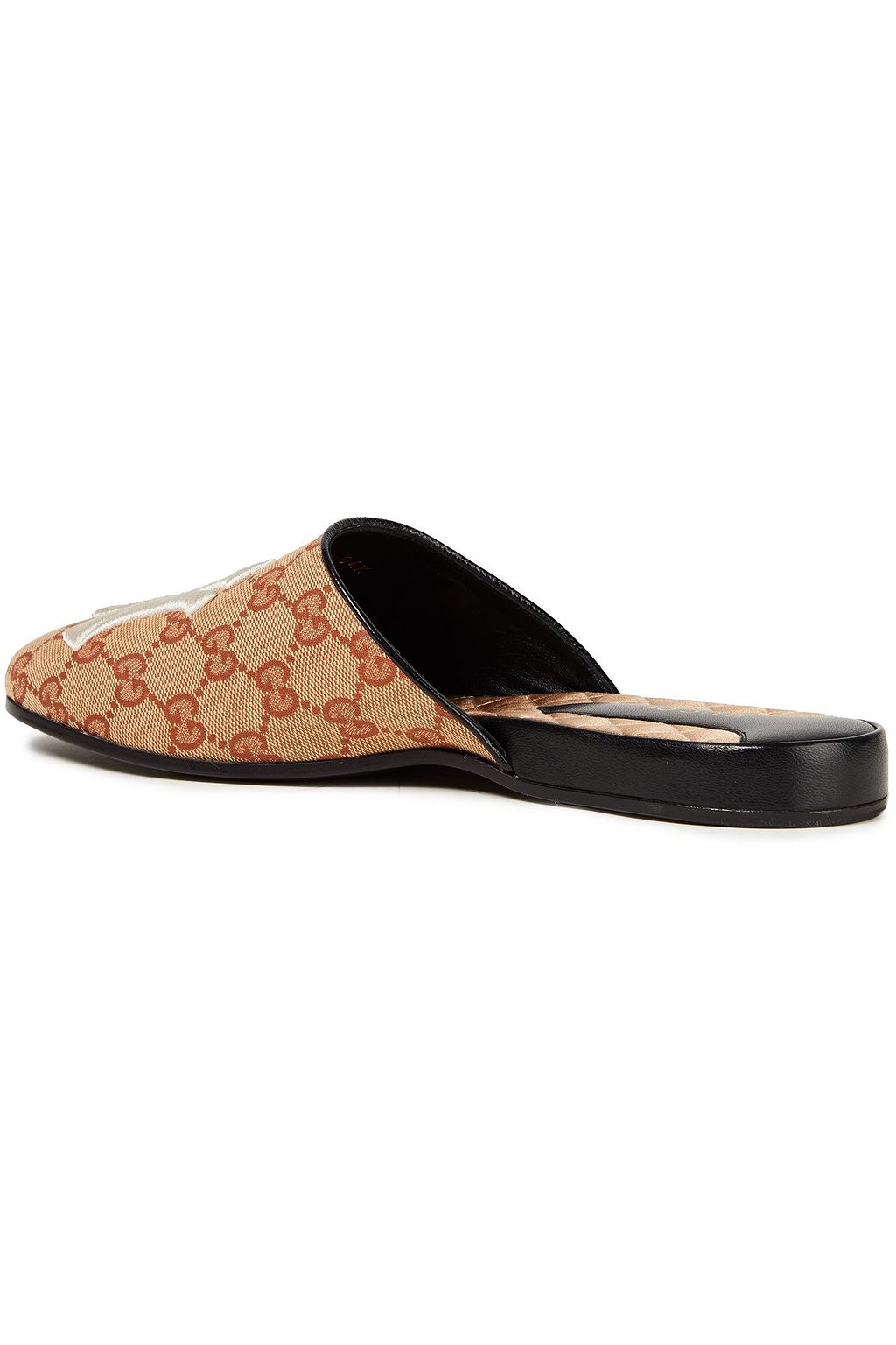GUCCI + New York Yankees Slippers aus Logo-Jacquard mit Stickereien