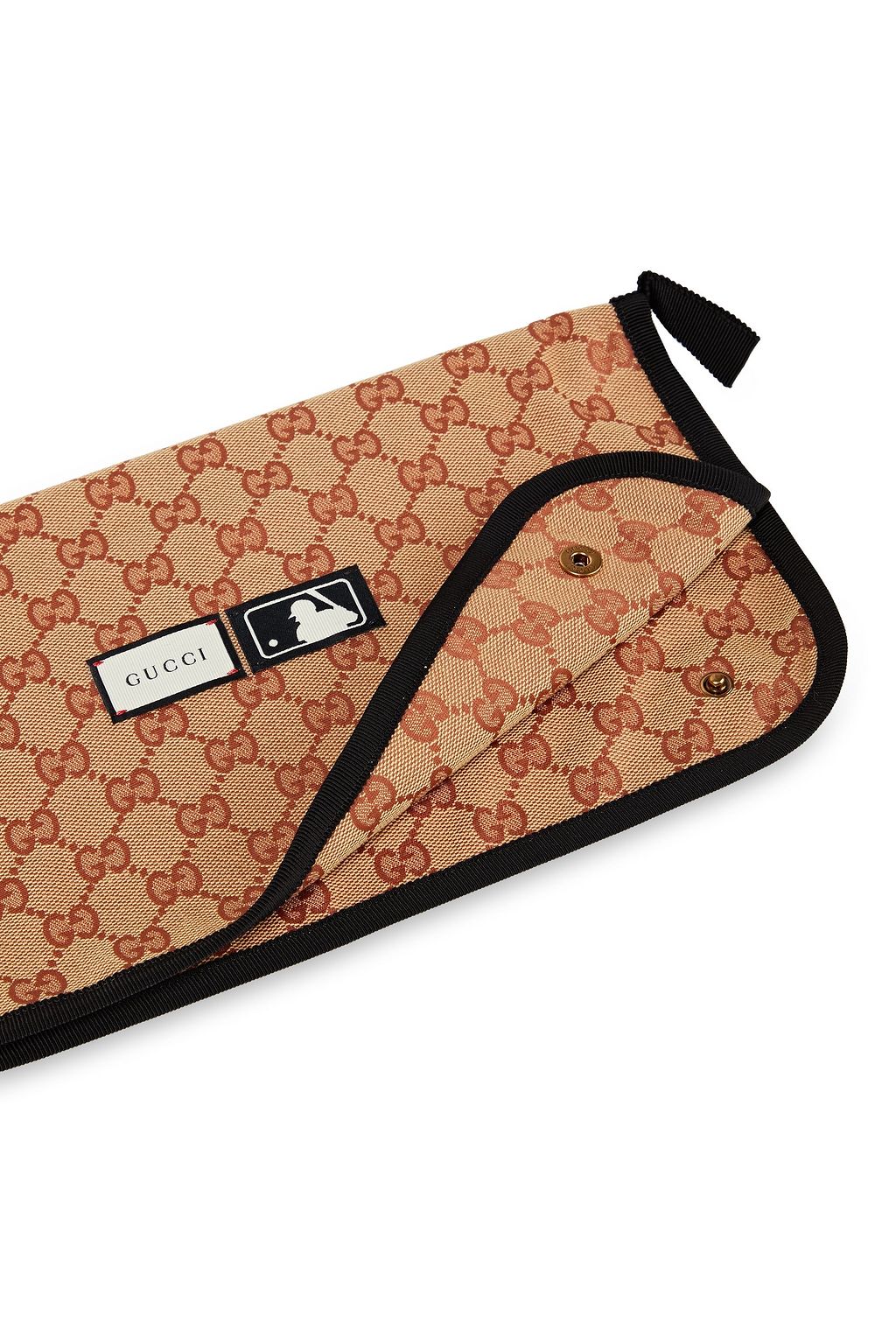 GUCCI + New York Yankees Slippers aus Logo-Jacquard mit Stickereien