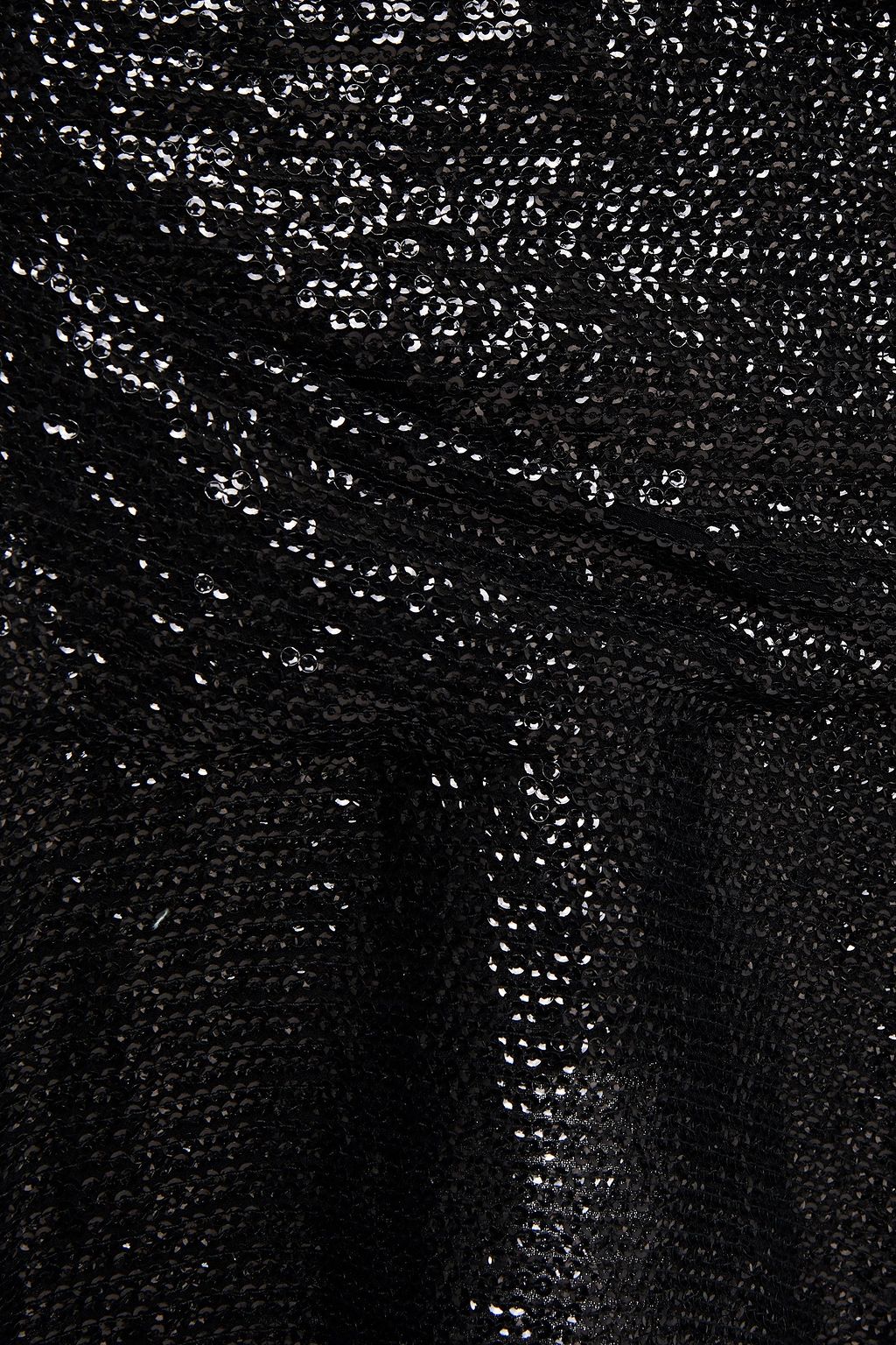 IRO Nako fluted sequined crepe de chine mini skirt