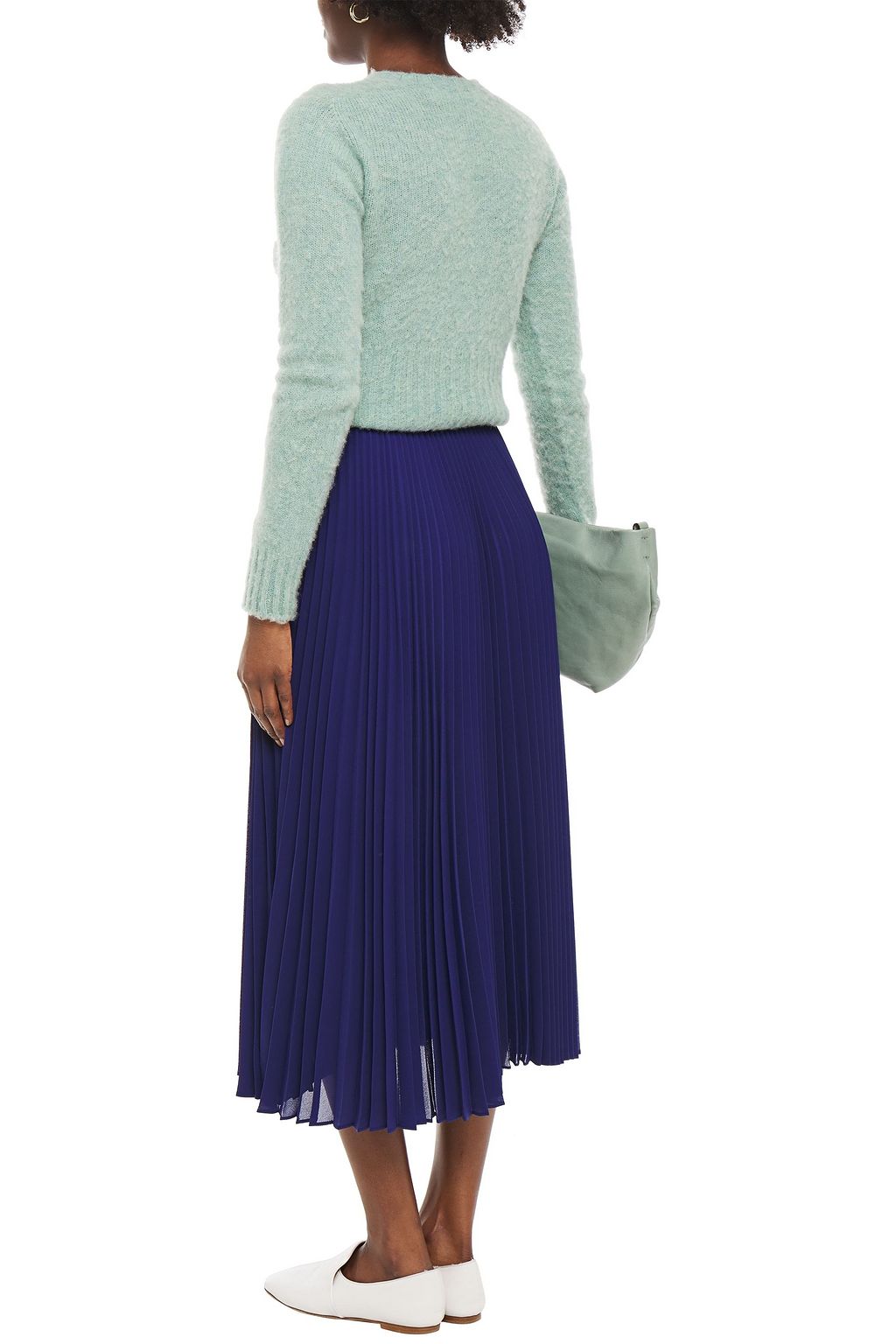 PAUL SMITH Plissé-gauze midi skirt