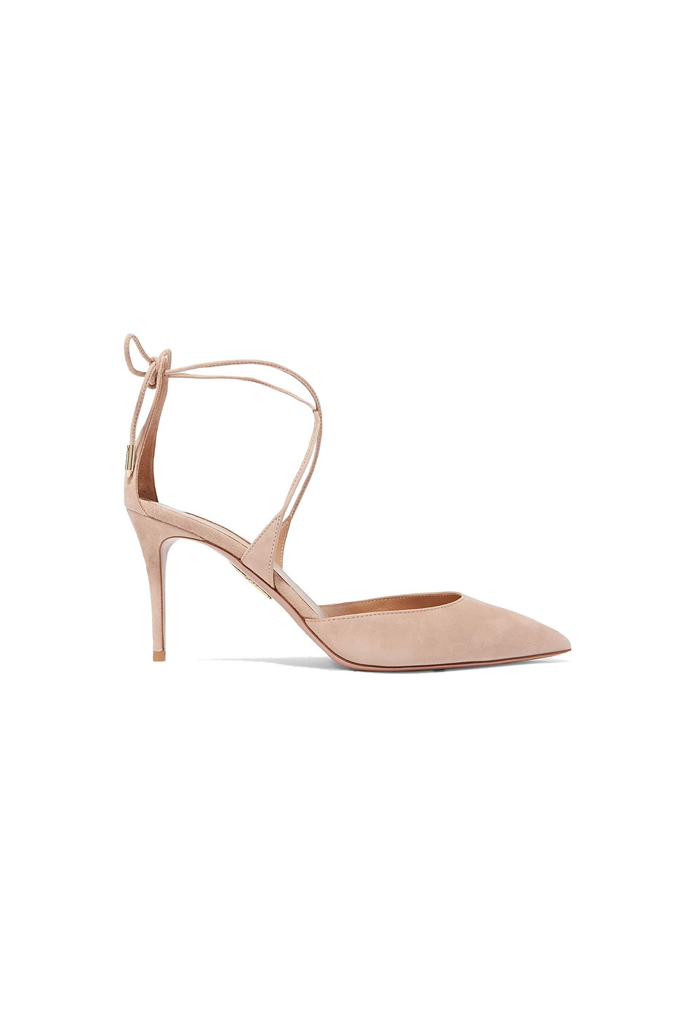 Aquazzura Woman Suede Pumps Pastel Pink Size 36.5