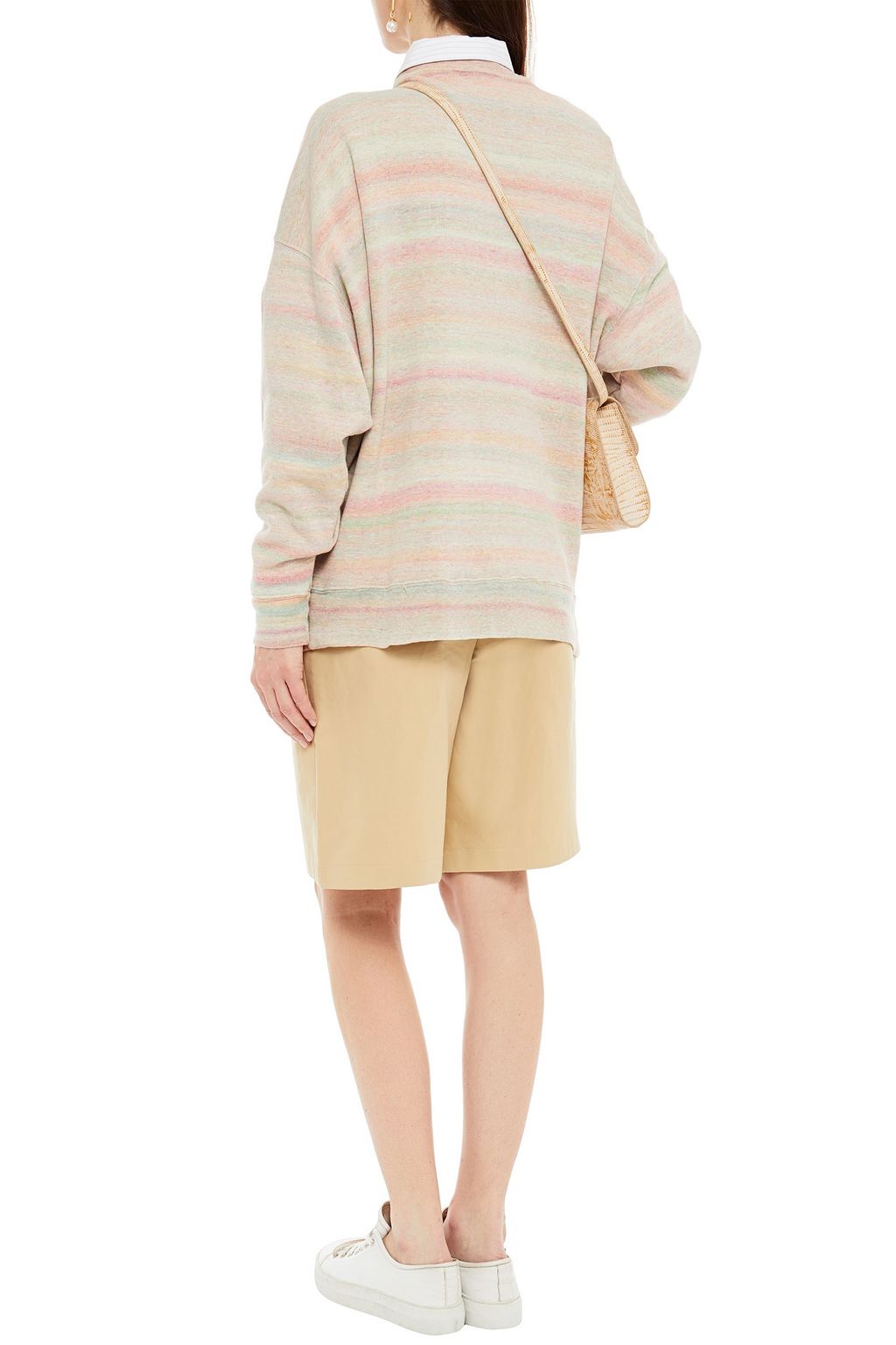 IRO Skaar oversized dégradé French cotton-terry sweatshirt