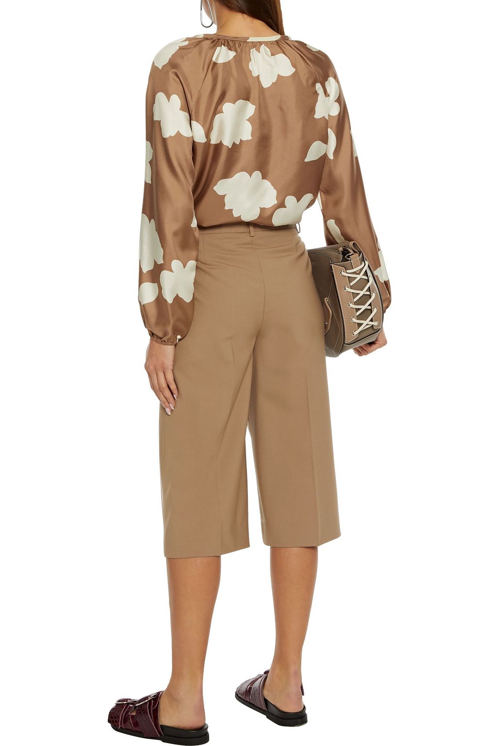 THEORY Wool-blend culottes
