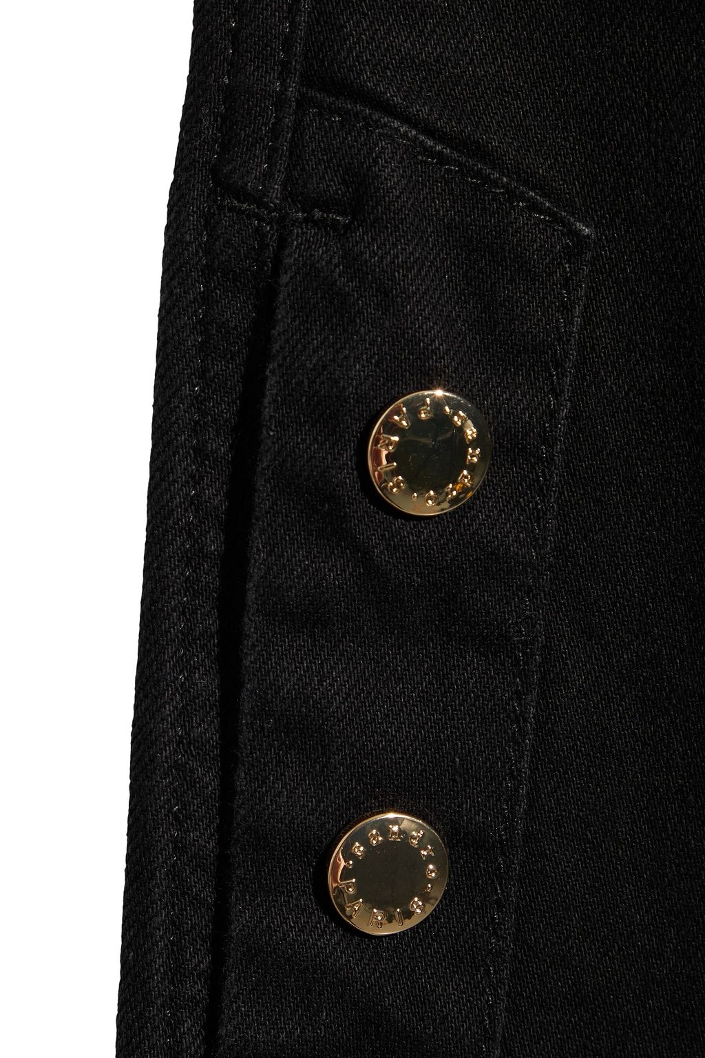 SANDRO Snapy snap-detailed high-rise bootcut jeans