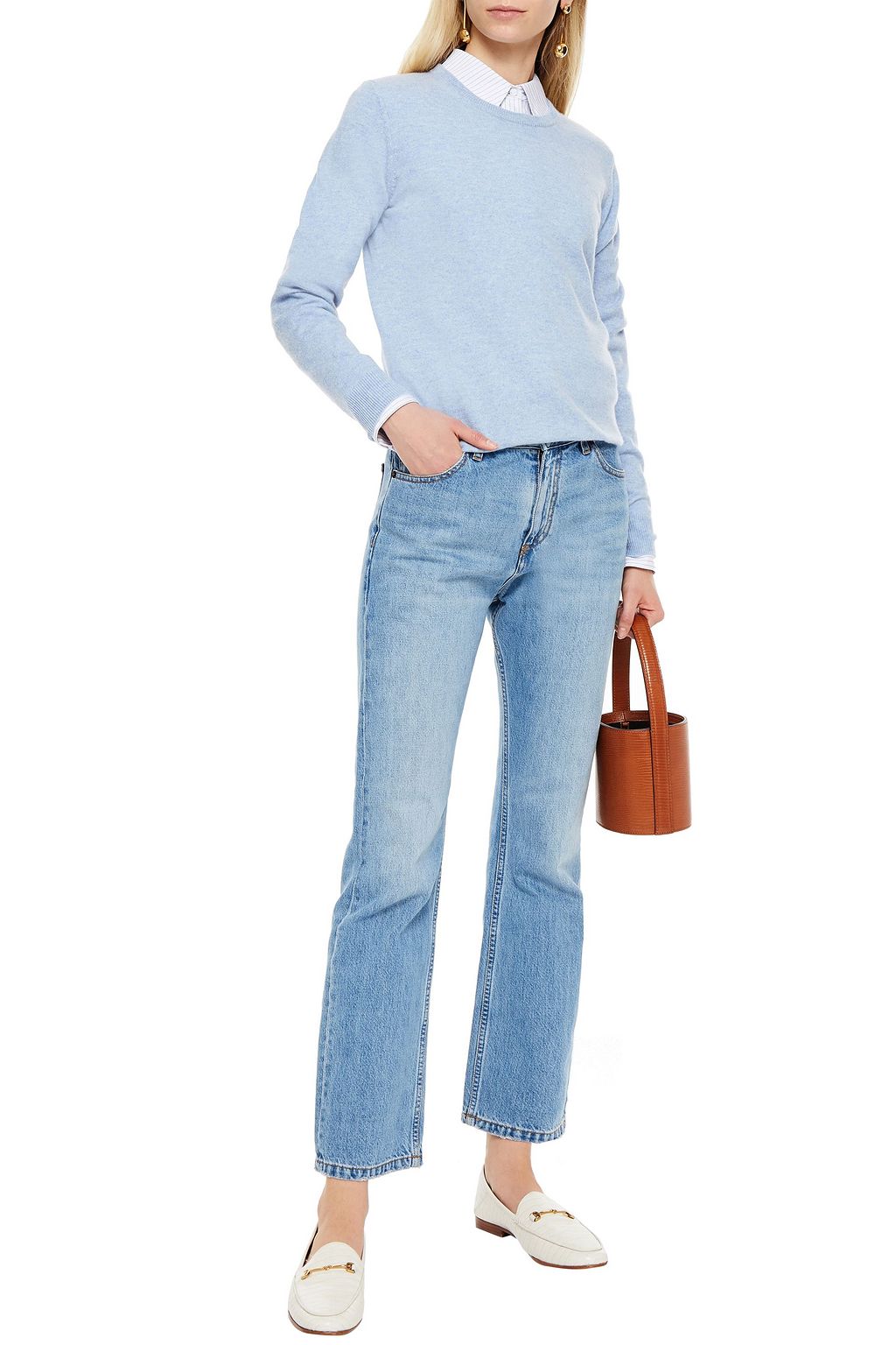 N.PEAL Mélange cashmere sweater