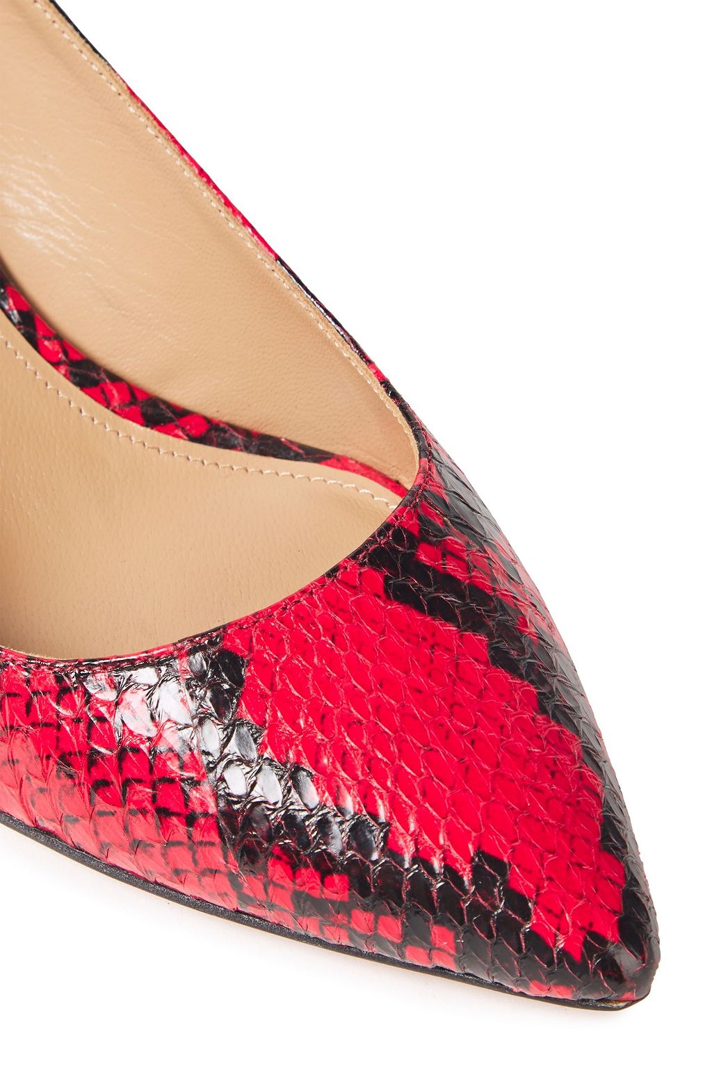 AQUAZZURA Pure Sling 105 elaphe slingback pumps