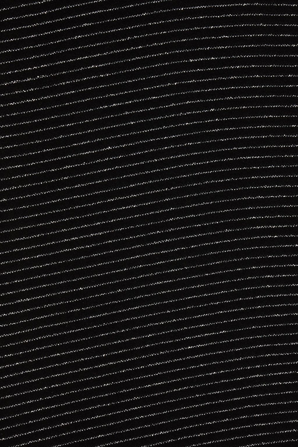 LESET Sasha metallic striped jersey T-shirt