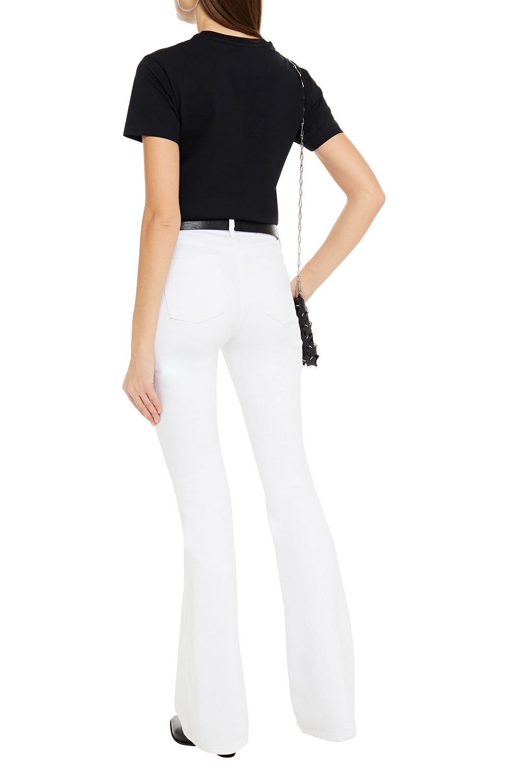 RABANNE Printed cotton-jersey T-shirt