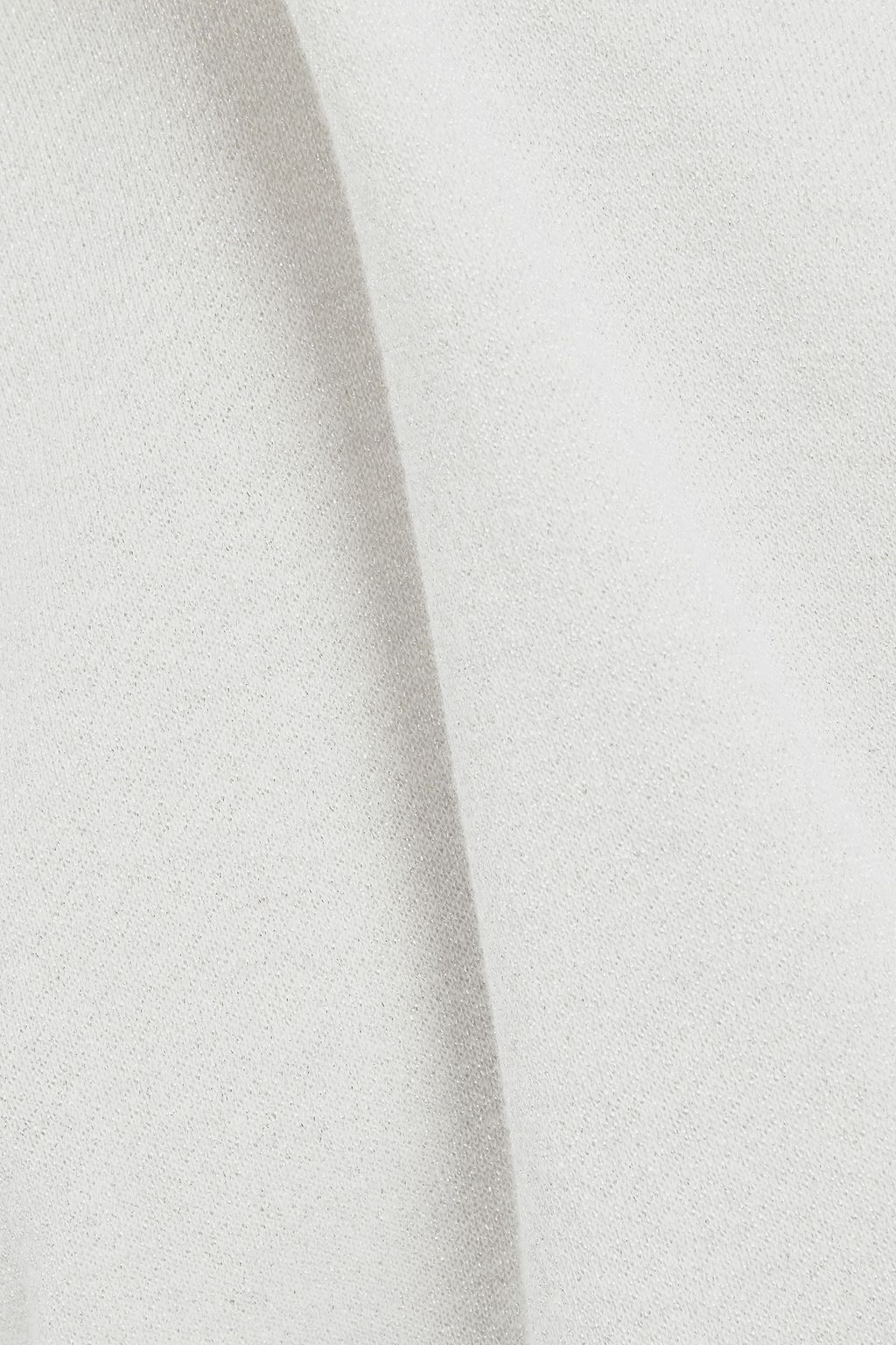 IRO Regent metallic French cotton-blend terry sweatshirt