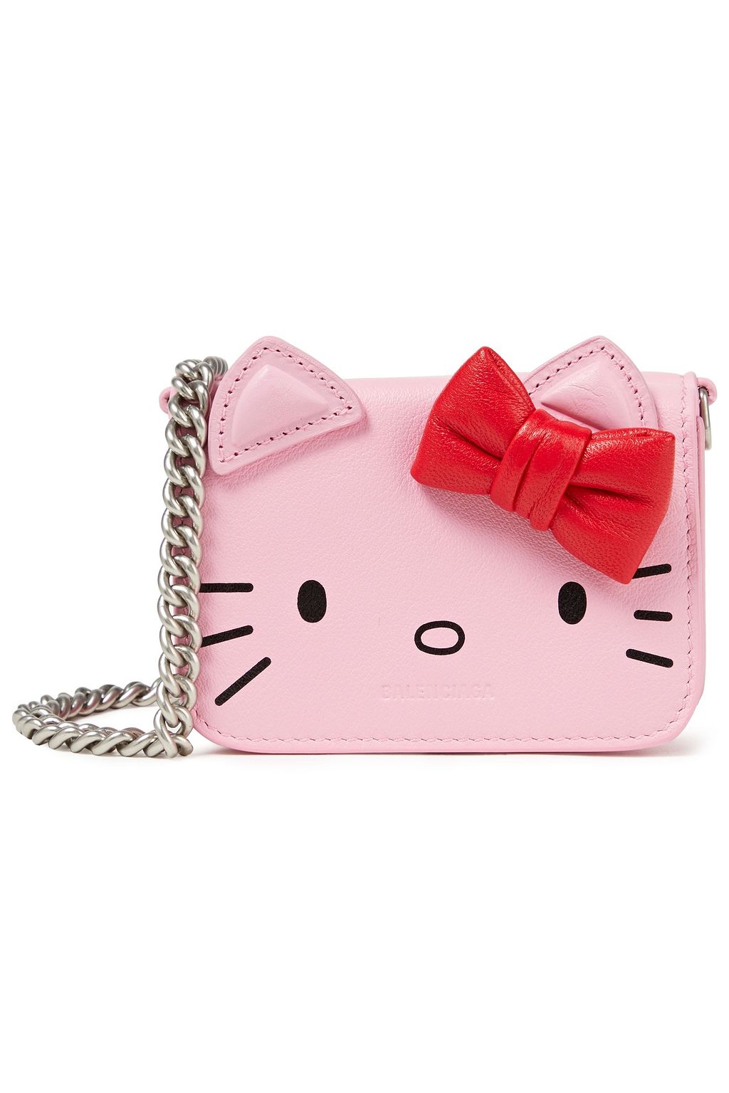 BALENCIAGA Kitty mini bow-embellished leather wallet